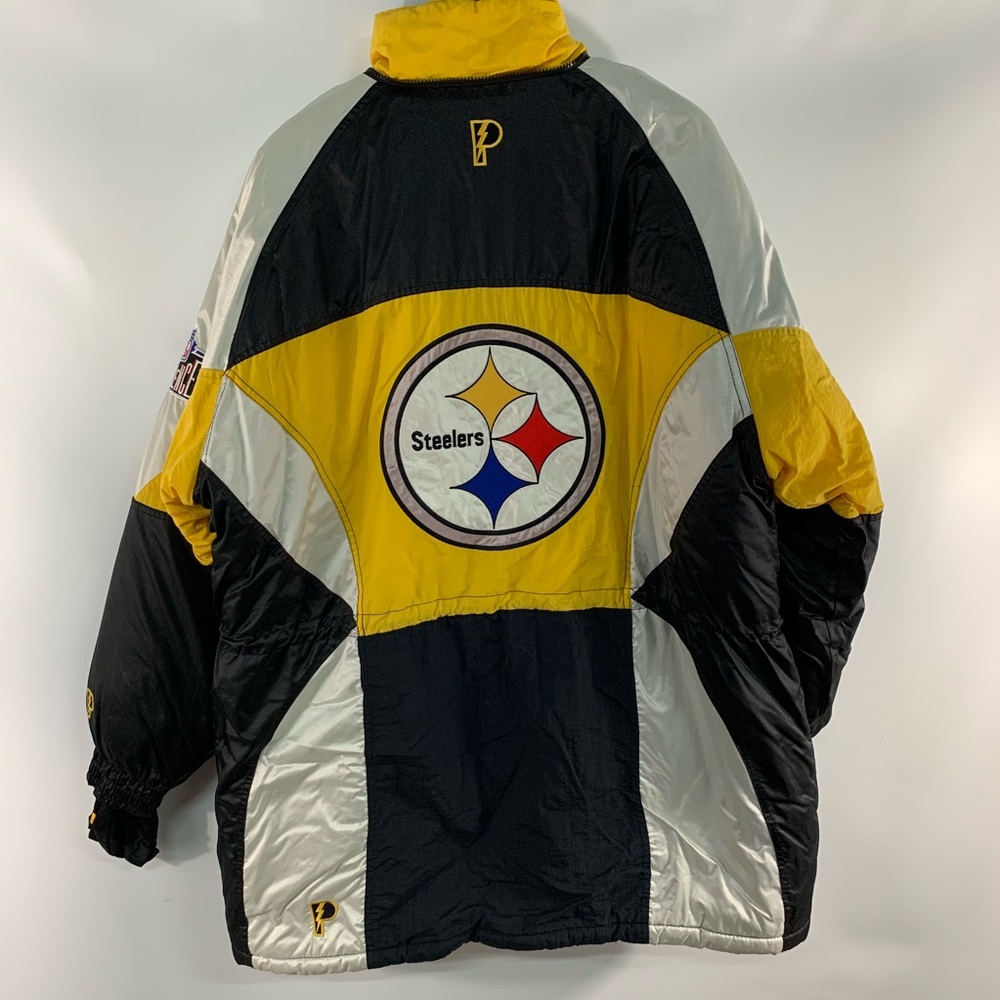 Vintage Pro Player Pittsburgh Steelers Coat - Picture 4 of 5